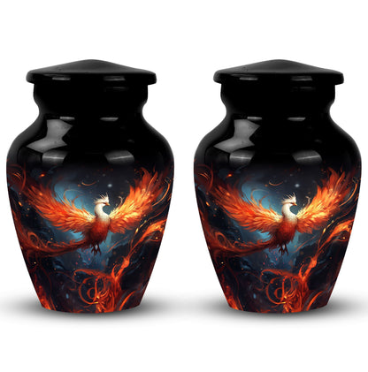 3-inch classic white phoenix urn made.