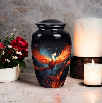 3-inch classic white phoenix urn made.