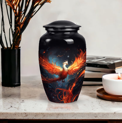 3-inch classic white phoenix urn made.