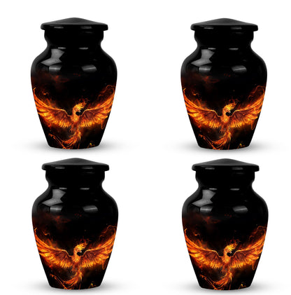 Fire Phoenix Memorial Urn in classic design.