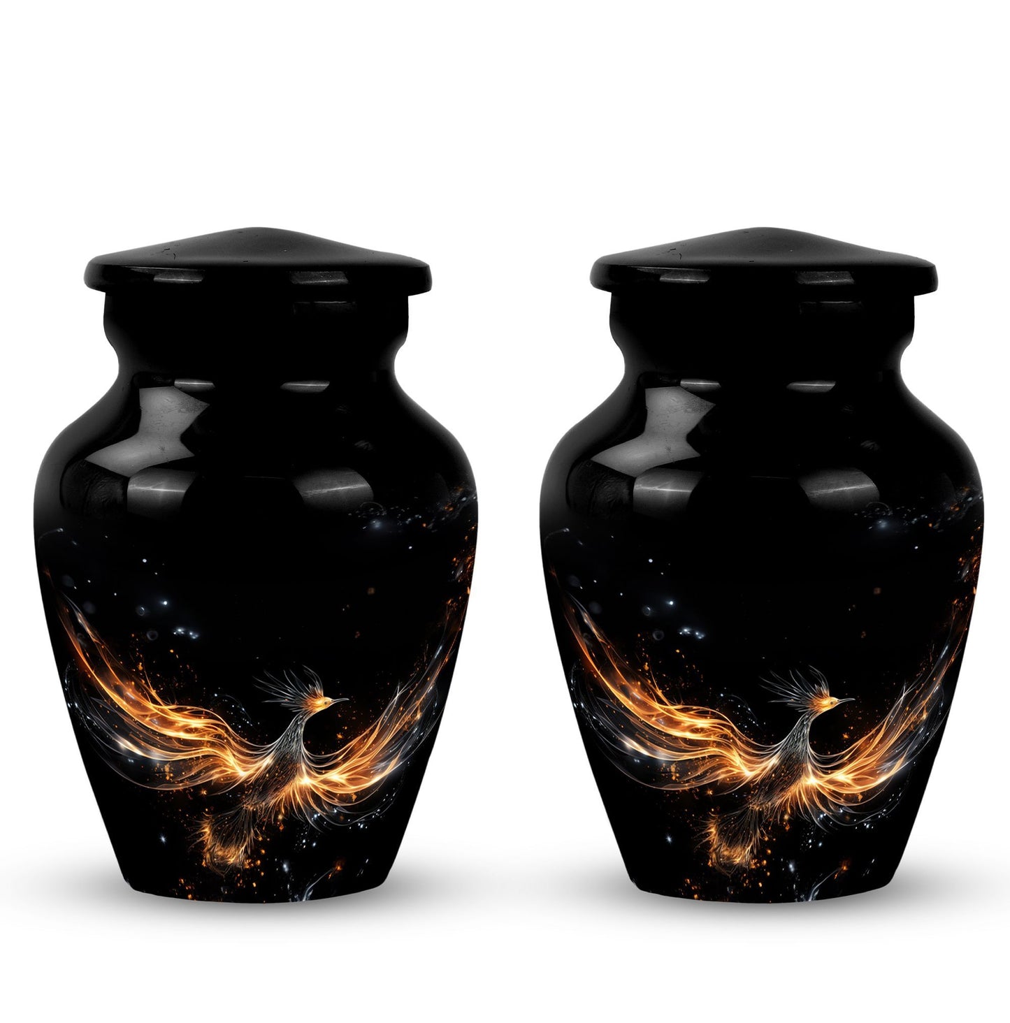 Shining Phoenix Large Cremation Urn.