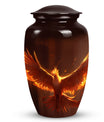 Classic Phoenix Urn, 3-inch Aluminium Cremation Urn.