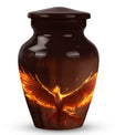 Classic Phoenix Urn, 3-inch Aluminium Cremation Urn.