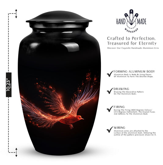 Red Sparrow Classic Urn, a unique Large Urn for human ashes.