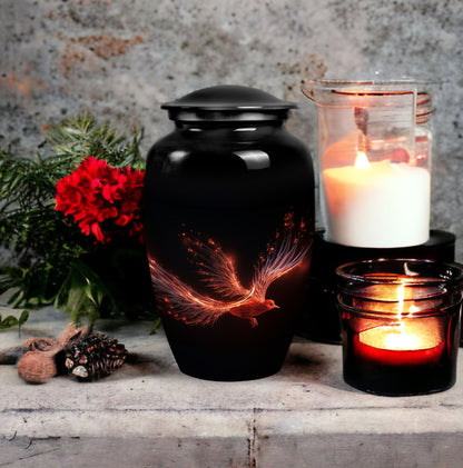 Red Sparrow Classic Urn, a unique Large Urn for human ashes.