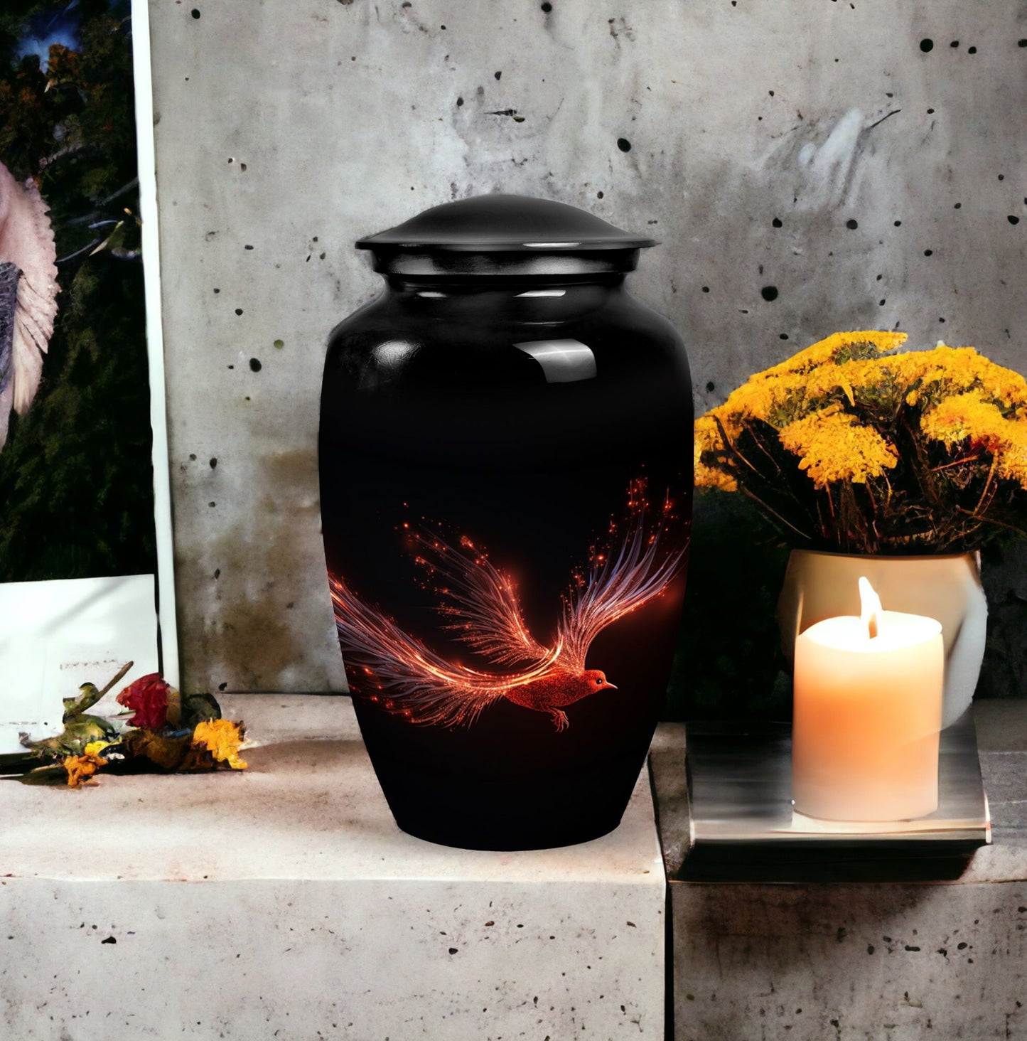 Red Sparrow Classic Urn, a unique Large Urn for human ashes.