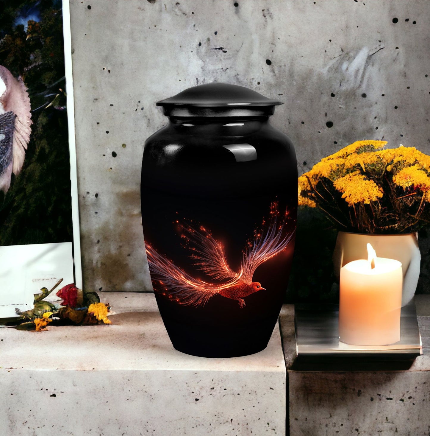 Red Sparrow Classic Urn, a unique Large Urn for human ashes.