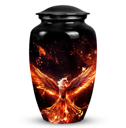 Classic urn, White Phoenix Memorial Urn, 3 Inch urn