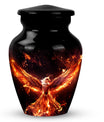 Classic urn, White Phoenix Memorial Urn, 3 Inch urn