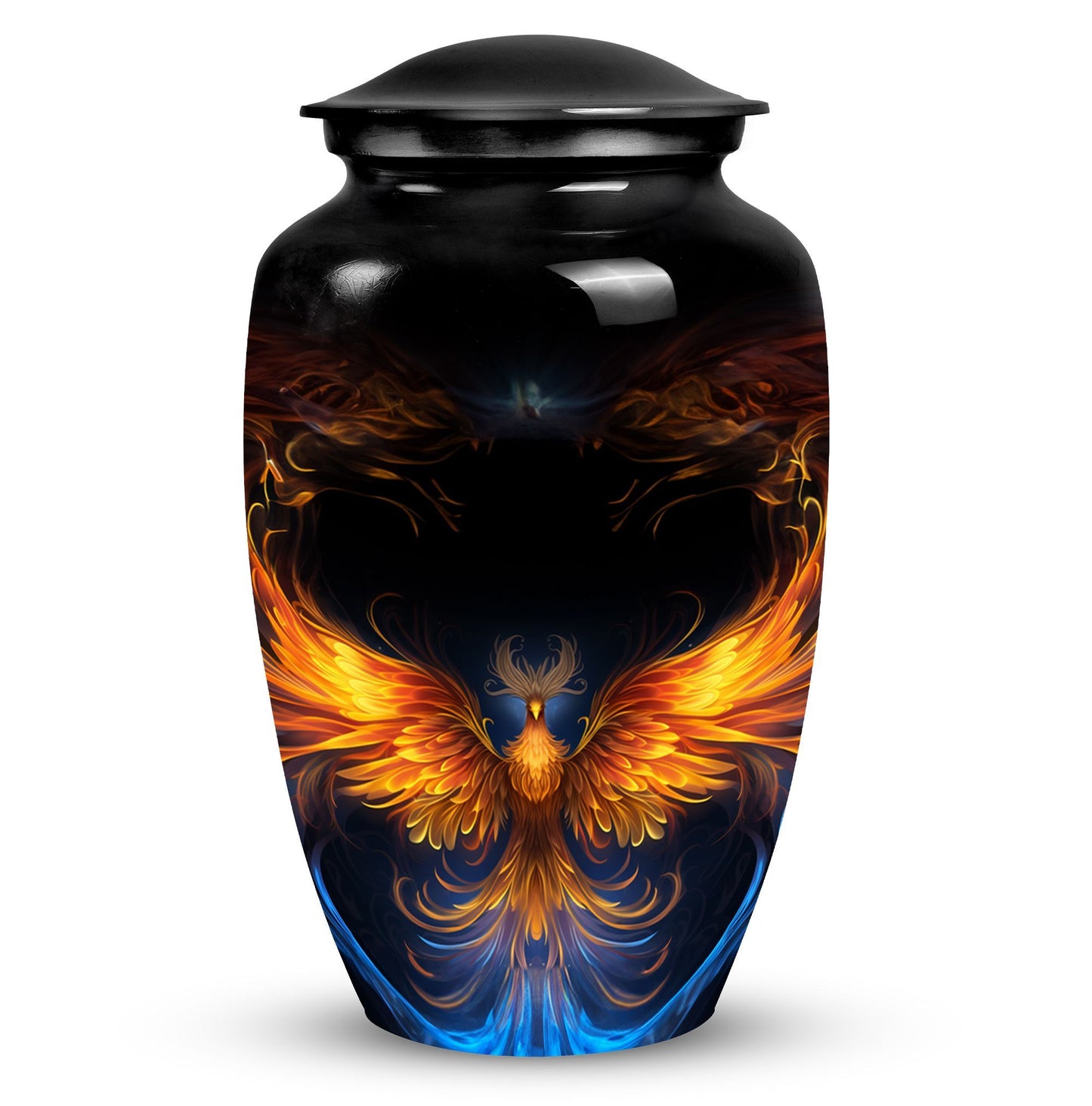 Classic Yellow Phoenix Urn for Mother.