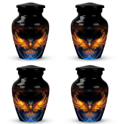 Classic Yellow Phoenix Urn for Mother.