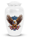 Large Classic Eagle with American Flag Memorial Urn.