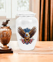 Large Classic Eagle with American Flag Memorial Urn.