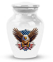 Large Classic Eagle with American Flag Memorial Urn.
