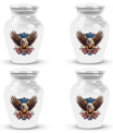 Large Classic Eagle with American Flag Memorial Urn.