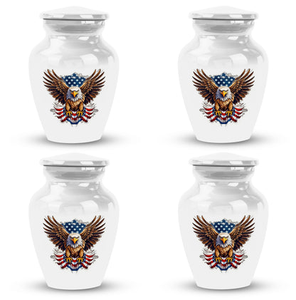 Large Classic Eagle with American Flag Memorial Urn.