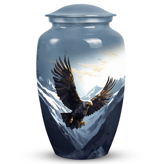 flying eagle urn made of aluminum for storing adults' ashes