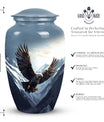 flying eagle urn made of aluminum for storing adults' ashes