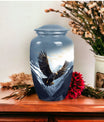 flying eagle urn made of aluminum for storing adults' ashes