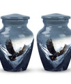 flying eagle urn made of aluminum for storing adults' ashes