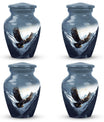flying eagle urn made of aluminum for storing adults' ashes