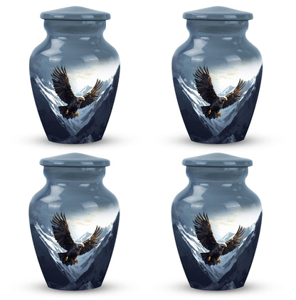 flying eagle urn made of aluminum for storing adults' ashes