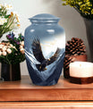 flying eagle urn made of aluminum for storing adults' ashes