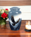 flying eagle urn made of aluminum for storing adults' ashes