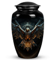 Classic Eagle Guarding Urn, Custom Large Cremation Urn.