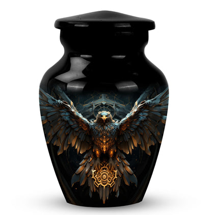 Classic Eagle Guarding Urn, Custom Large Cremation Urn.