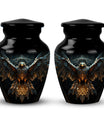 Classic Eagle Guarding Urn, Custom Large Cremation Urn.