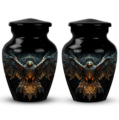 Classic Eagle Guarding Urn, Custom Large Cremation Urn.