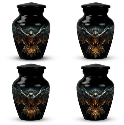 Classic Eagle Guarding Urn, Custom Large Cremation Urn.