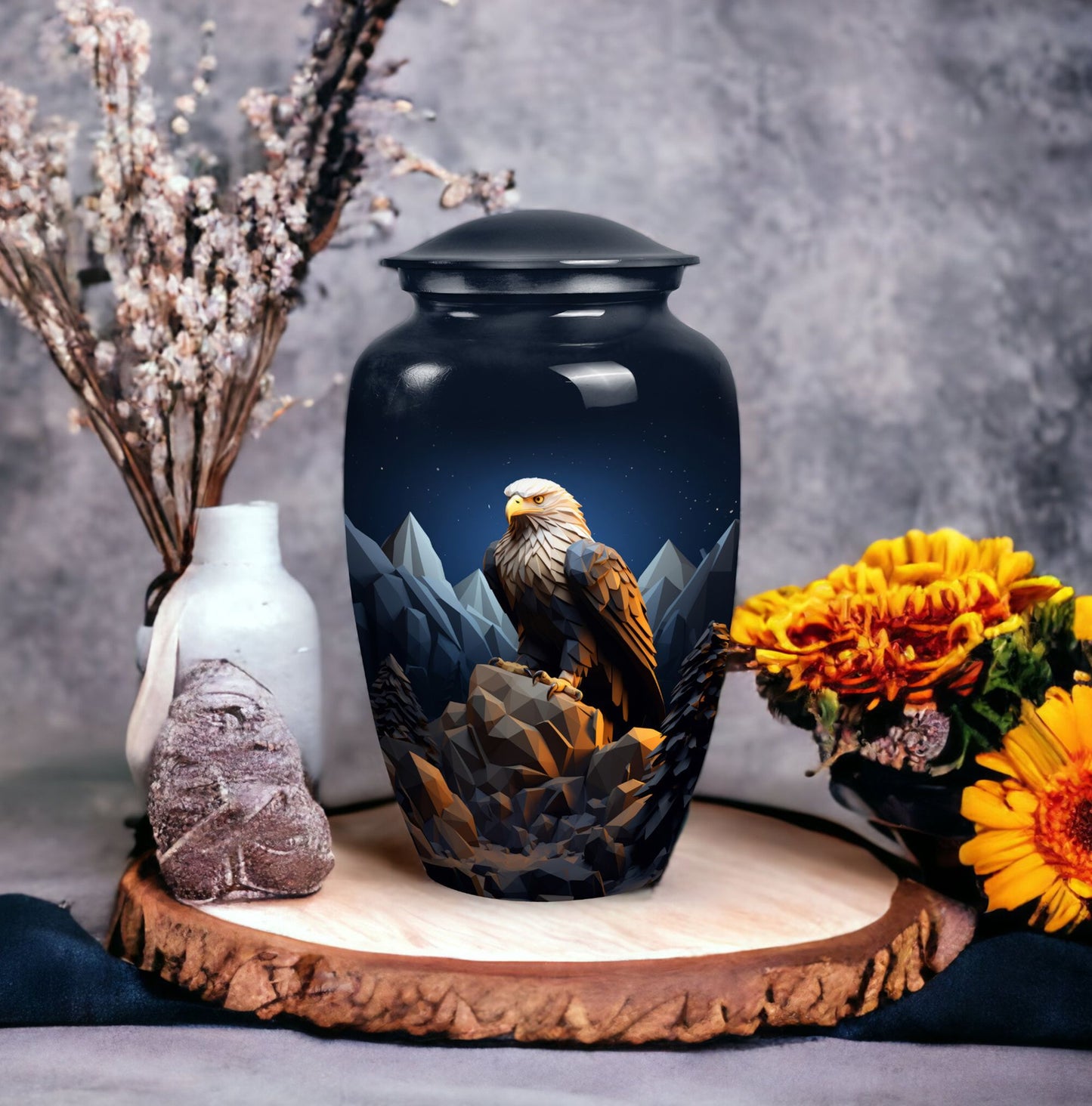 Classic 3-inch Eagle Memorial Urn for ashes
