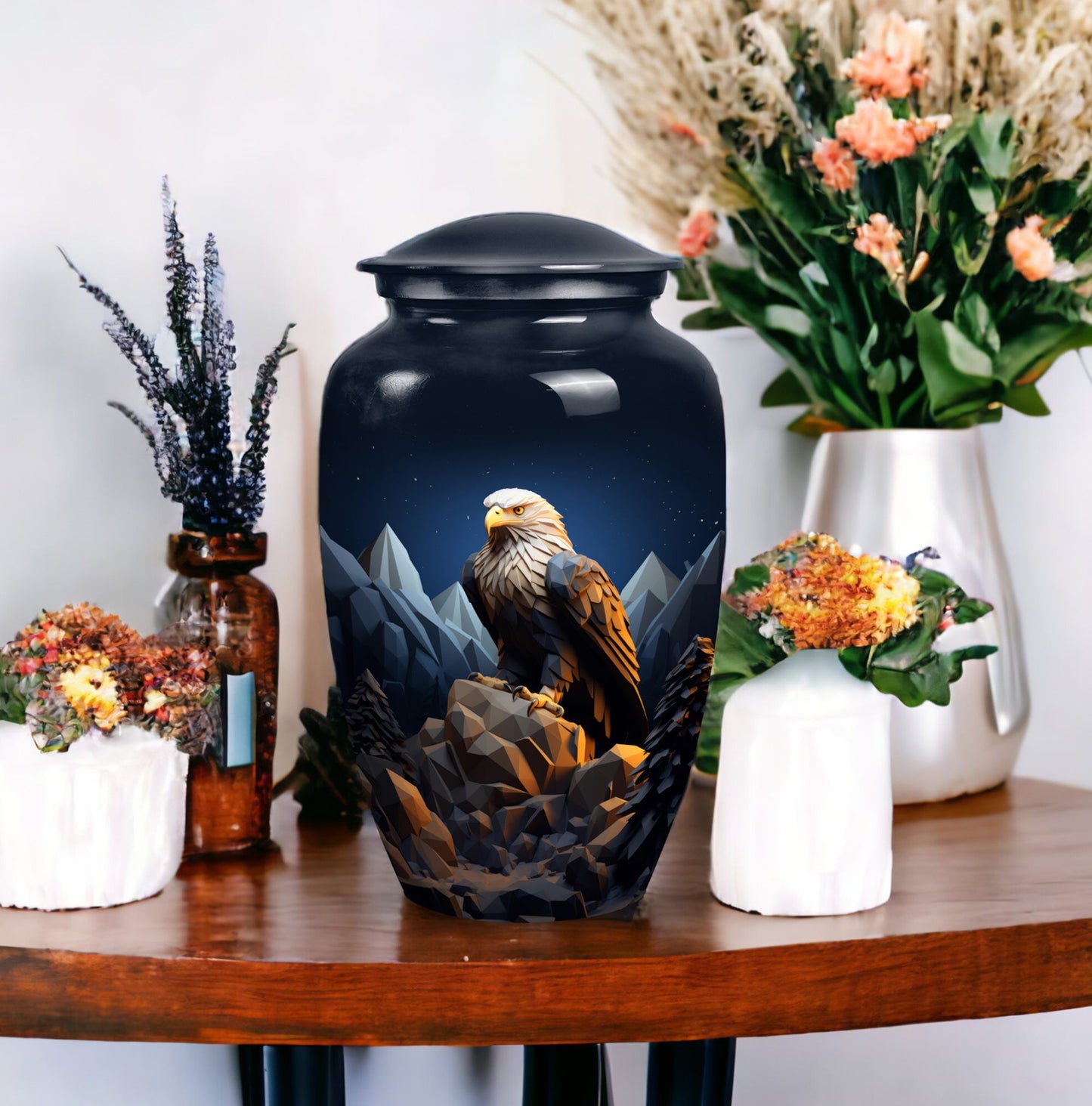 Classic 3-inch Eagle Memorial Urn for ashes