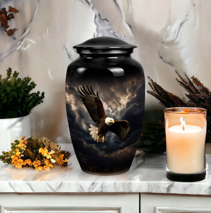 Decorative Classic Urn, Large Eagle Urn for Human Ashes.