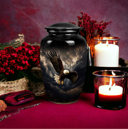 Decorative Classic Urn, Large Eagle Urn for Human Ashes.