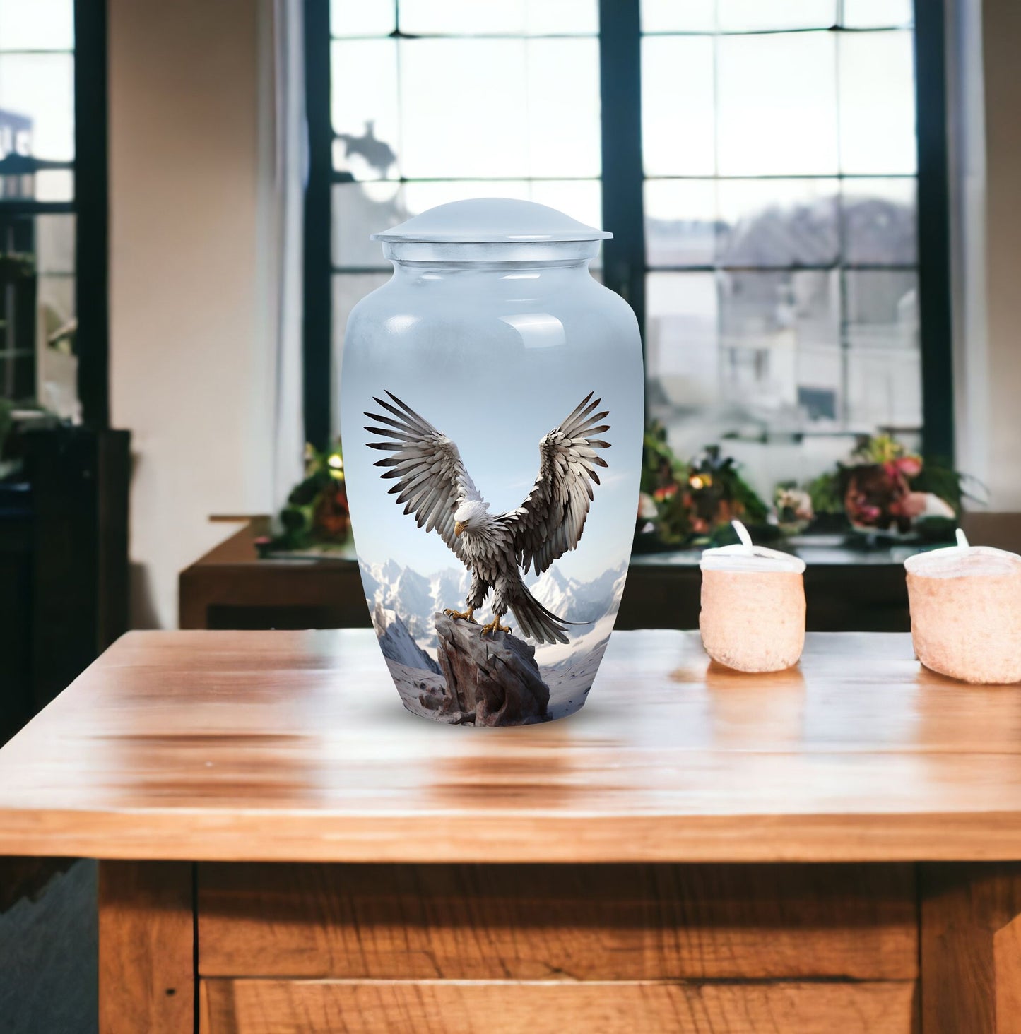 Elegant Eagle cremation urn.