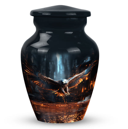Classic Eagle Urn, custom urn, large aluminum burial urn.