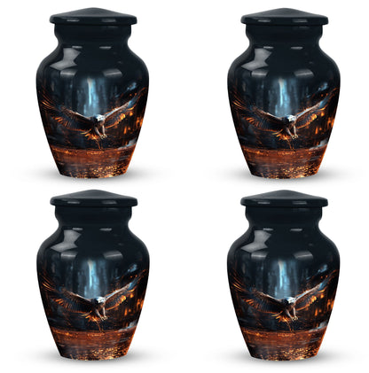 Classic Eagle Urn, custom urn, large aluminum burial urn.