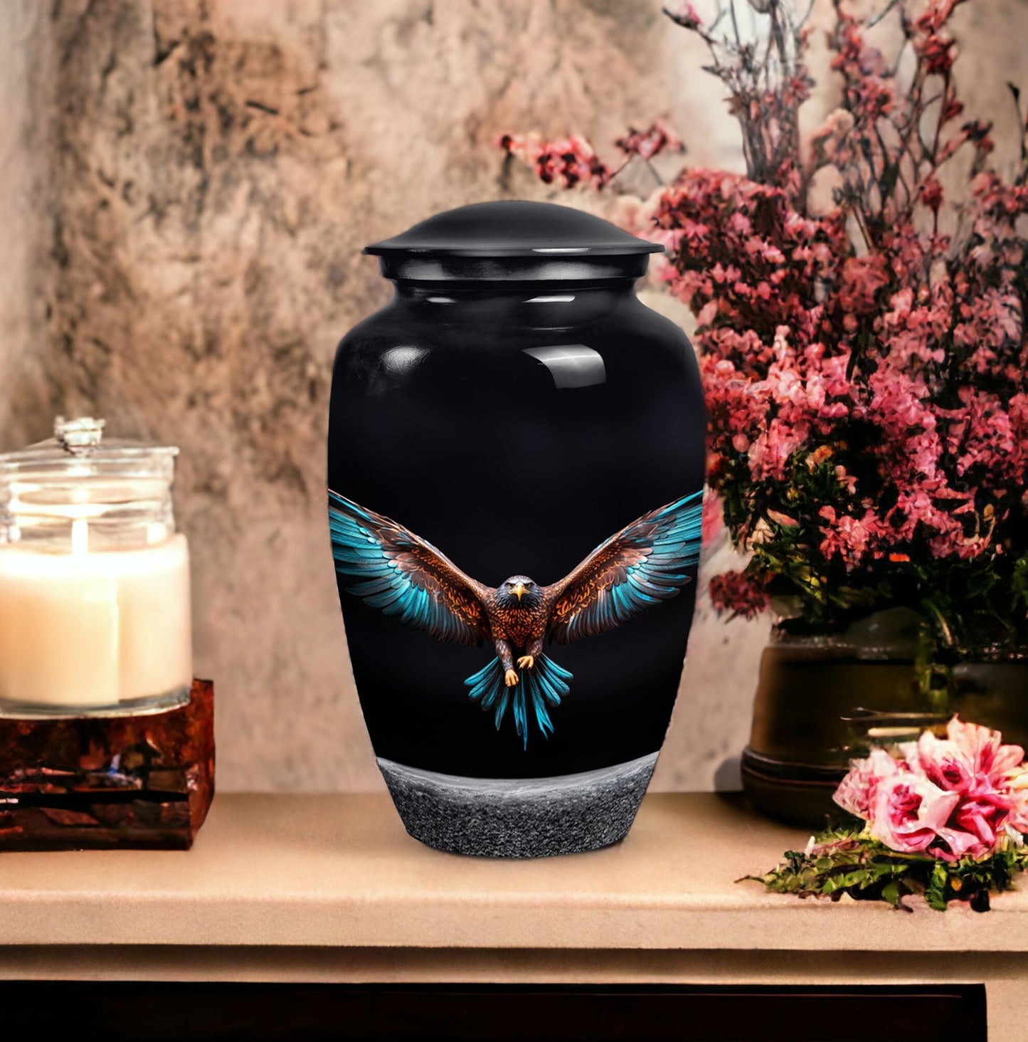 Eagle Spreading Wings Cremation Urn.