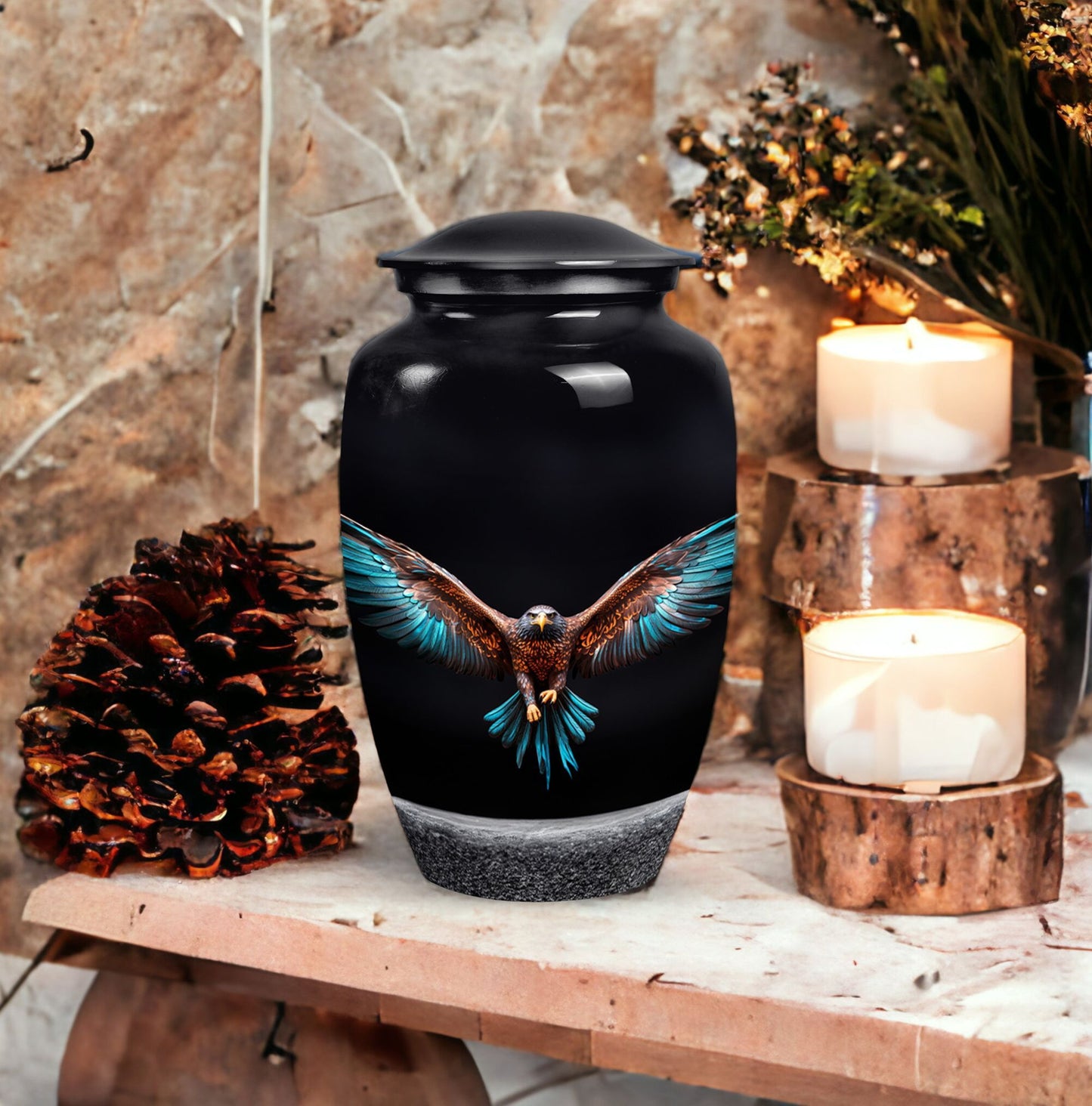 Eagle Spreading Wings Cremation Urn.