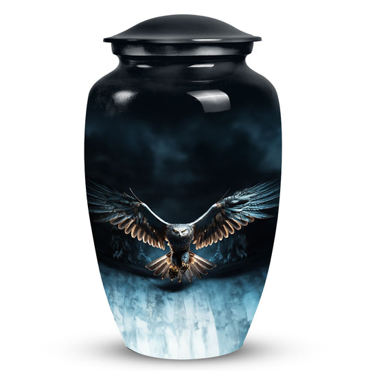Large classic eagle urn for human ashes.