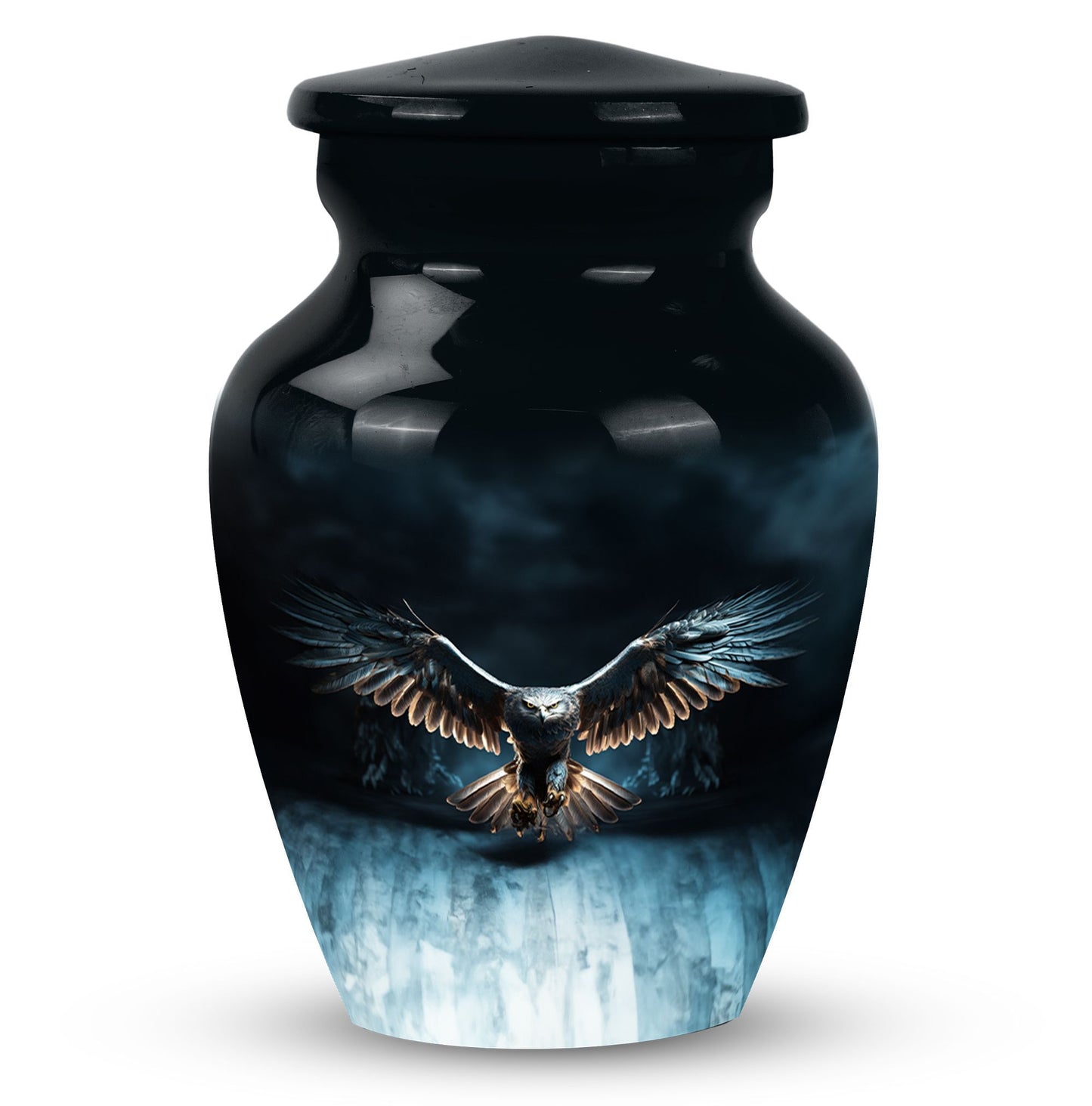 Large classic eagle urn for human ashes.