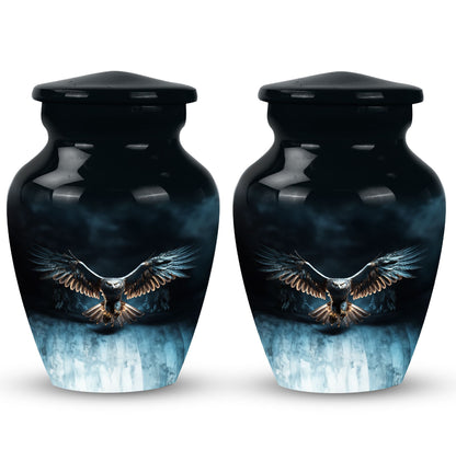 Large classic eagle urn for human ashes.