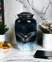 Large classic eagle urn for human ashes.