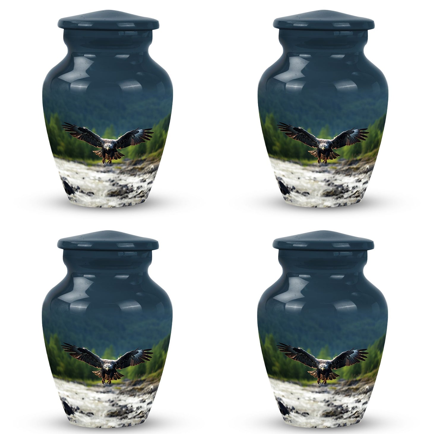 Eagle urn for ashes, classic design Urn.