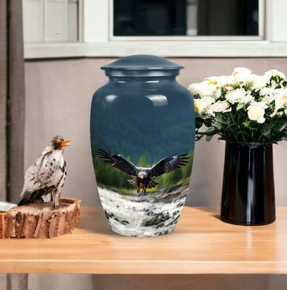 Eagle urn for ashes, classic design Urn.