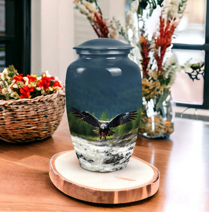 Eagle urn for ashes, classic design Urn.