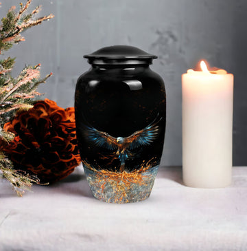 10 inch large Urn with 4 Keepsake 3 Inch Urns